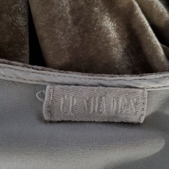 CP Shades Velvet Top S Tan Brown Boxy Oversize Lagenlook Popover 3/4 Sleeve 1005 - Picture 4 of 7